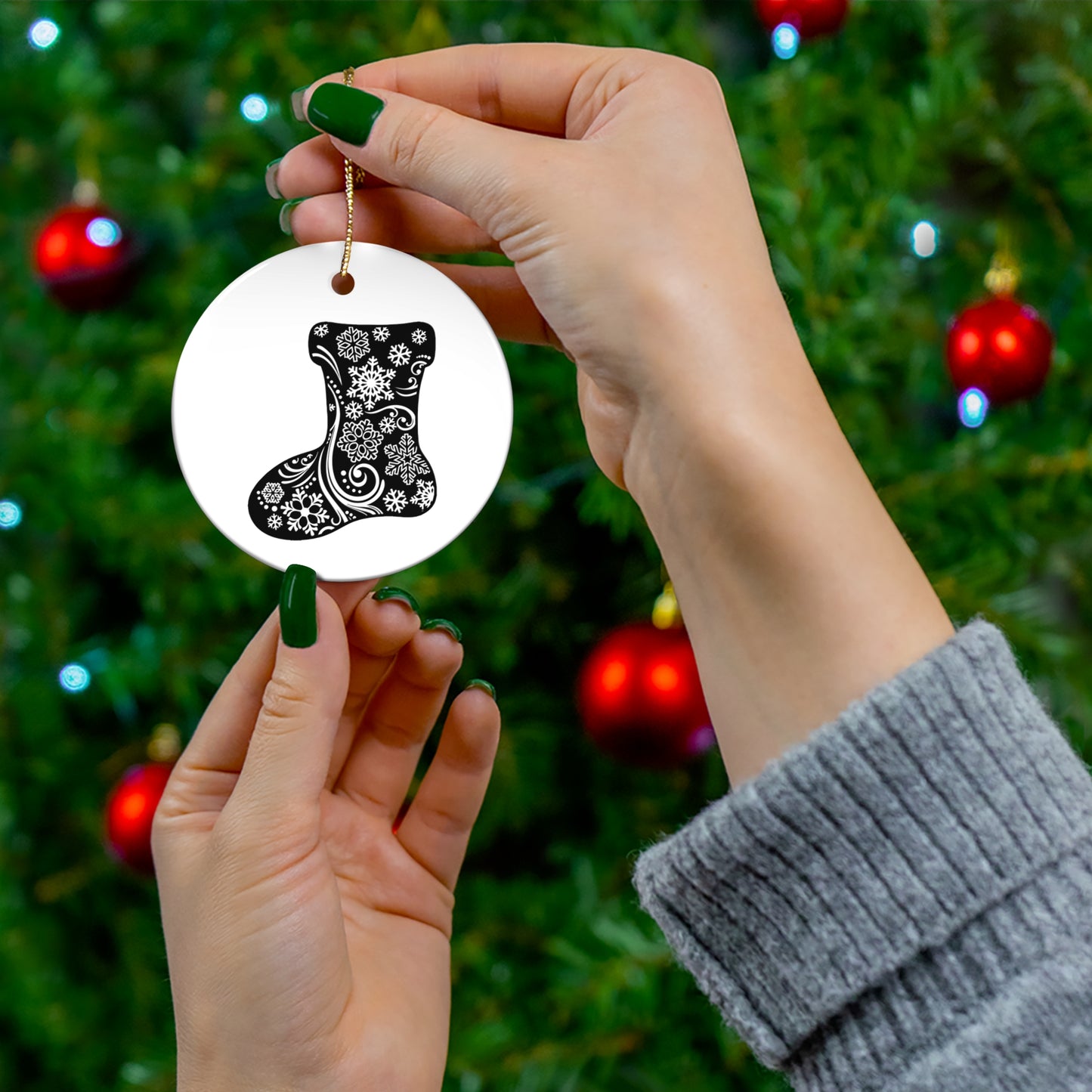 Ceramic Ornament, 4 Shapes