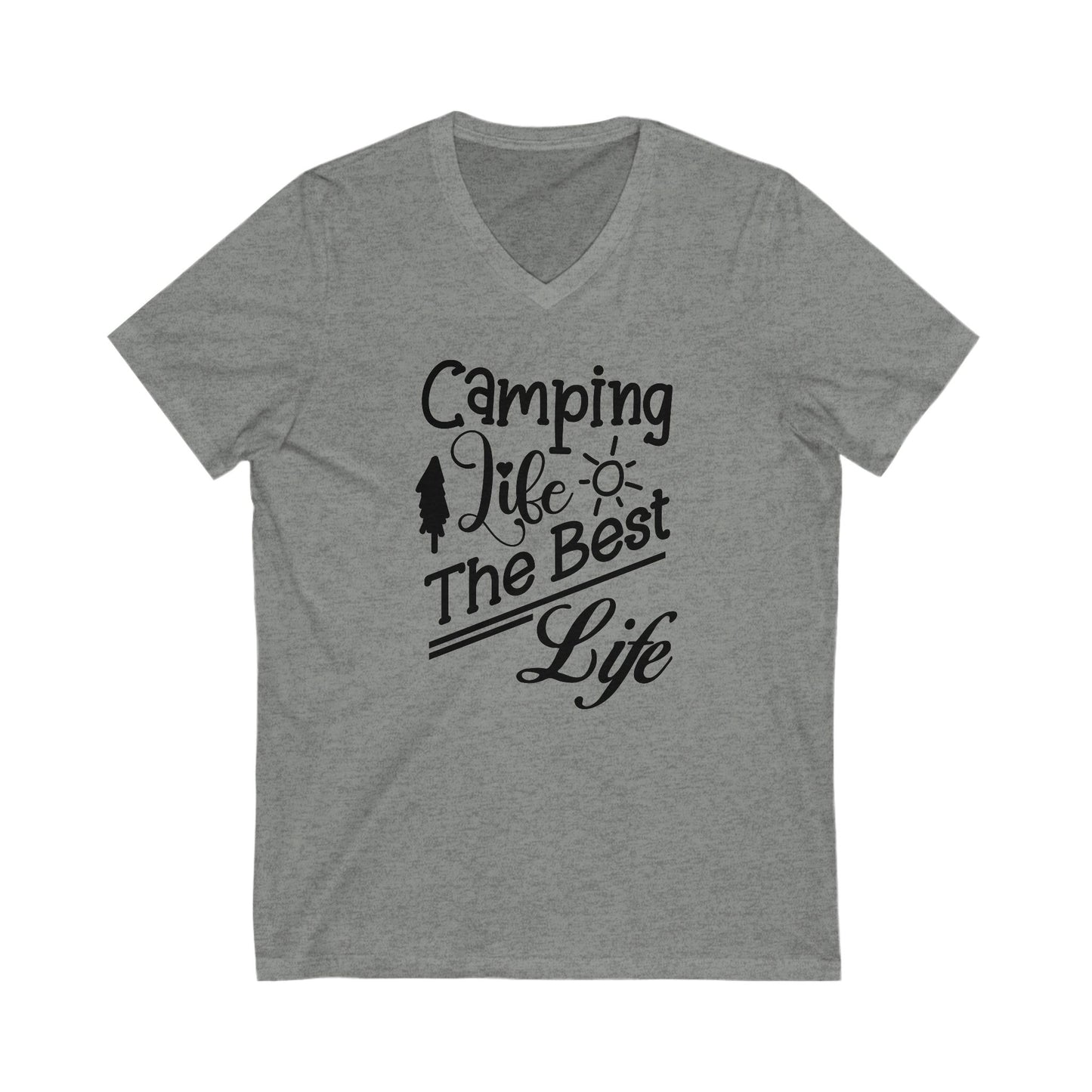 Unisex Jersey Short Sleeve V-Neck Tee
