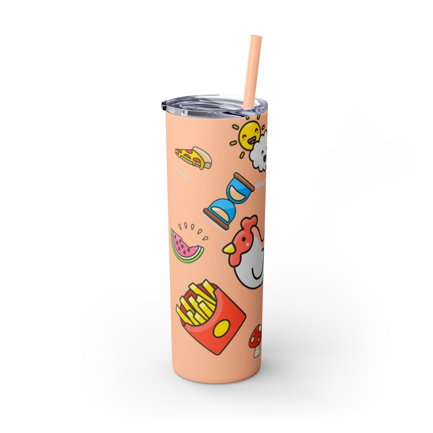 Skinny Tumbler with Straw, 20oz