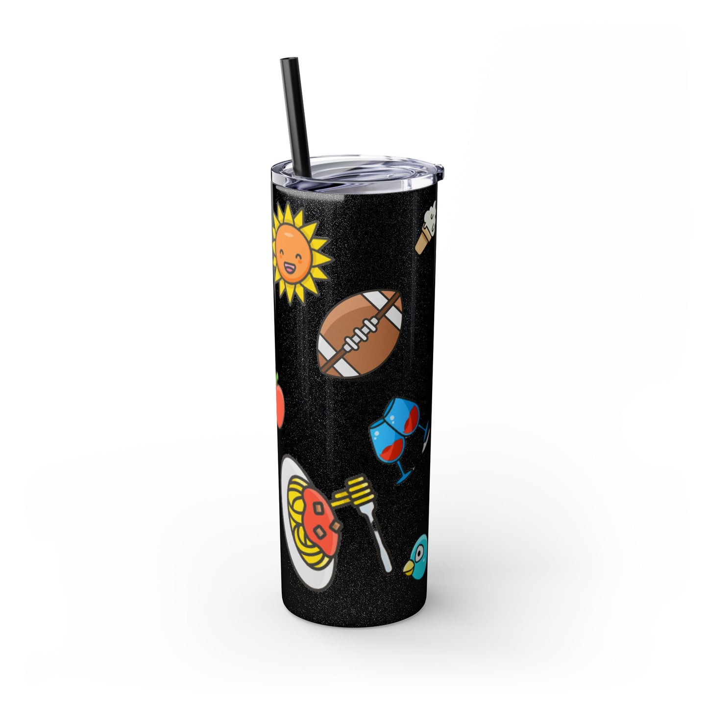 Skinny Tumbler with Straw, 20oz