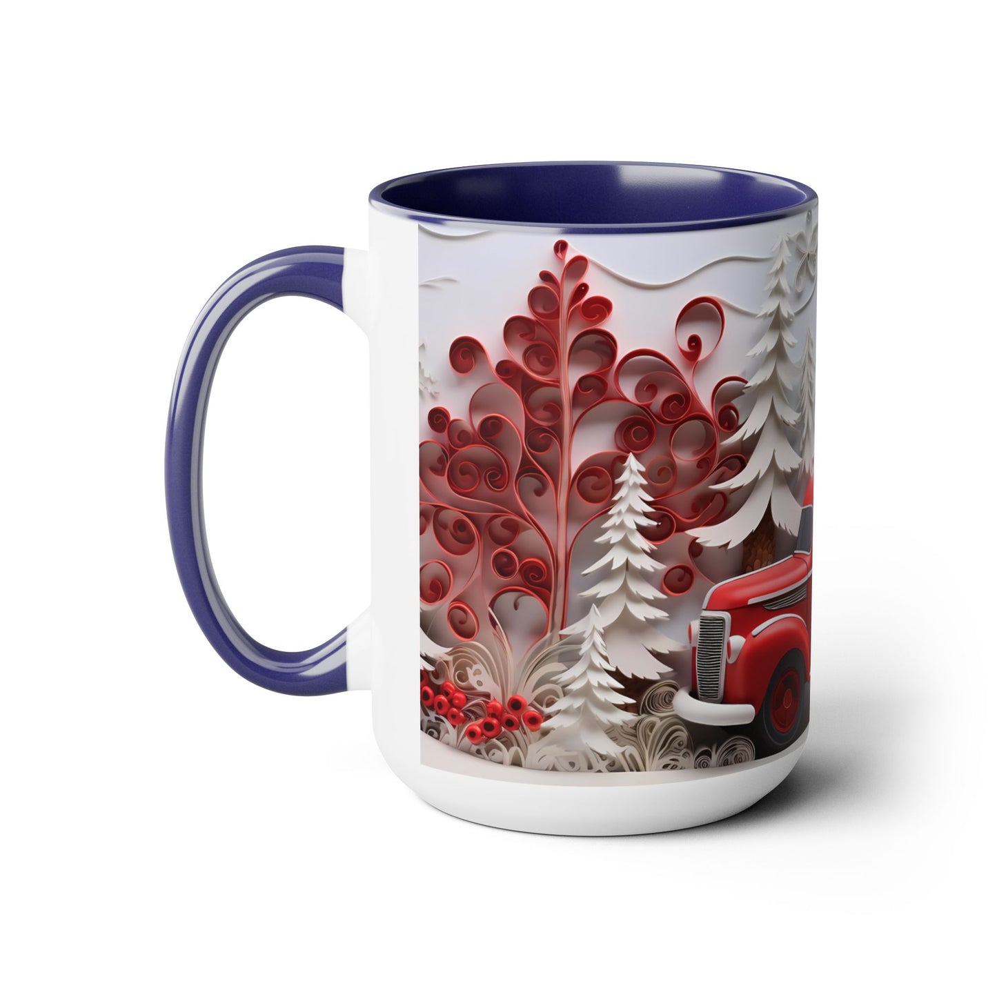 Two-Tone Coffee Mugs, 15oz