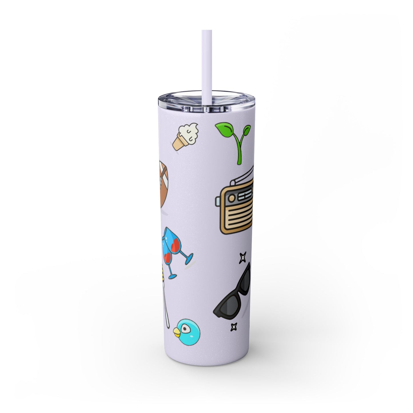 Skinny Tumbler with Straw, 20oz