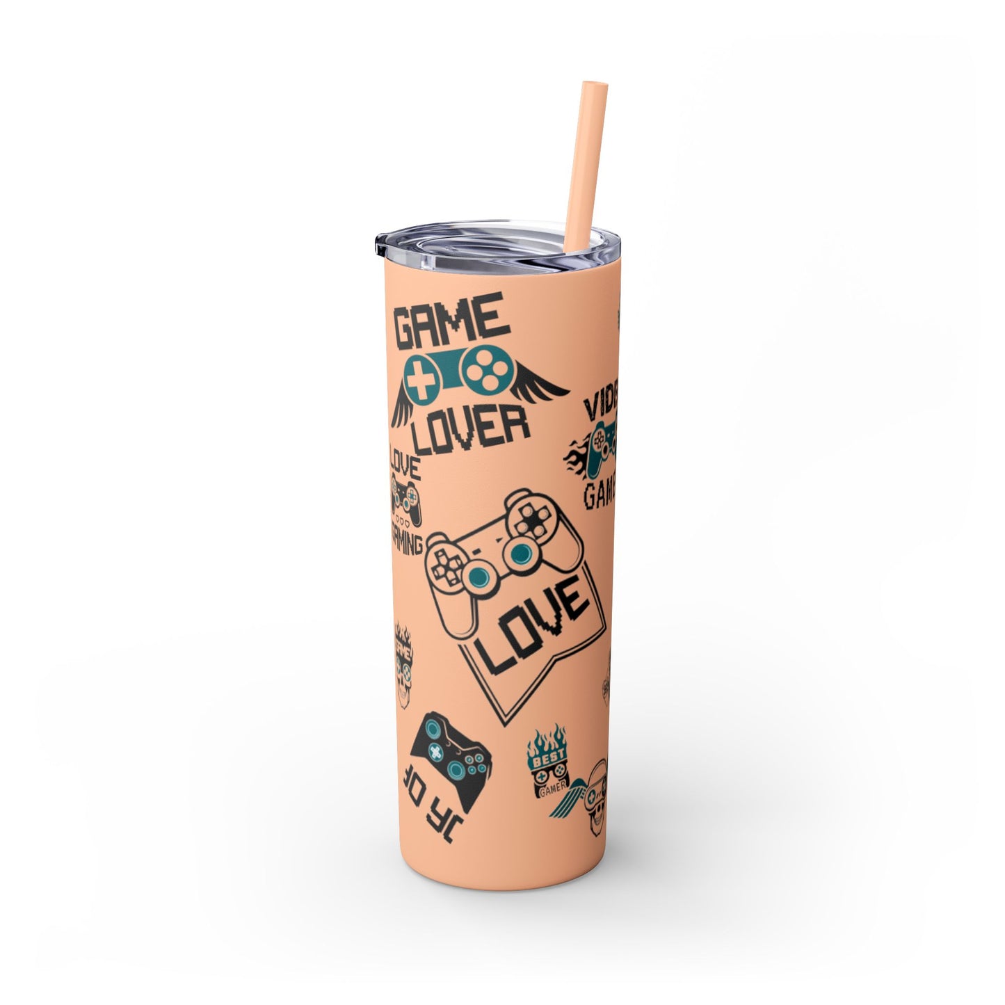 Skinny Tumbler with Straw, 20oz
