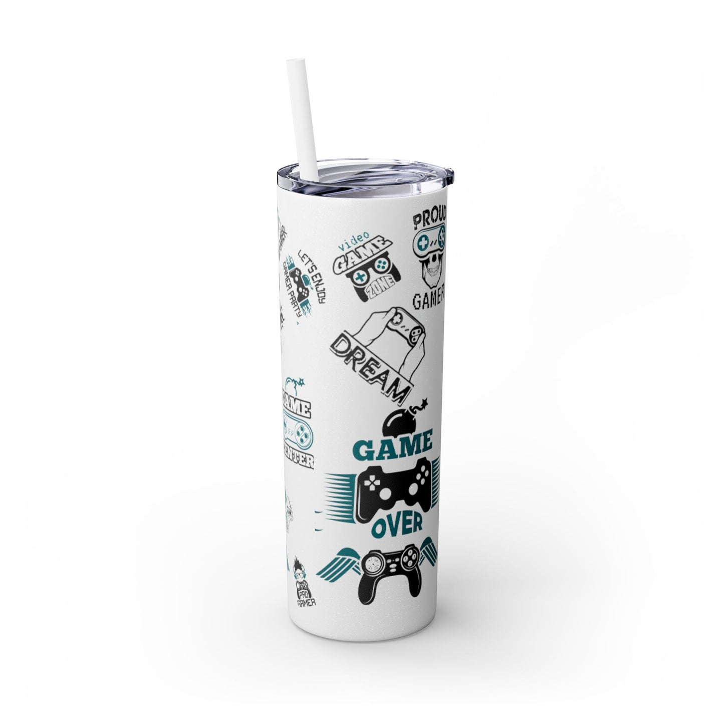 Skinny Tumbler with Straw, 20oz