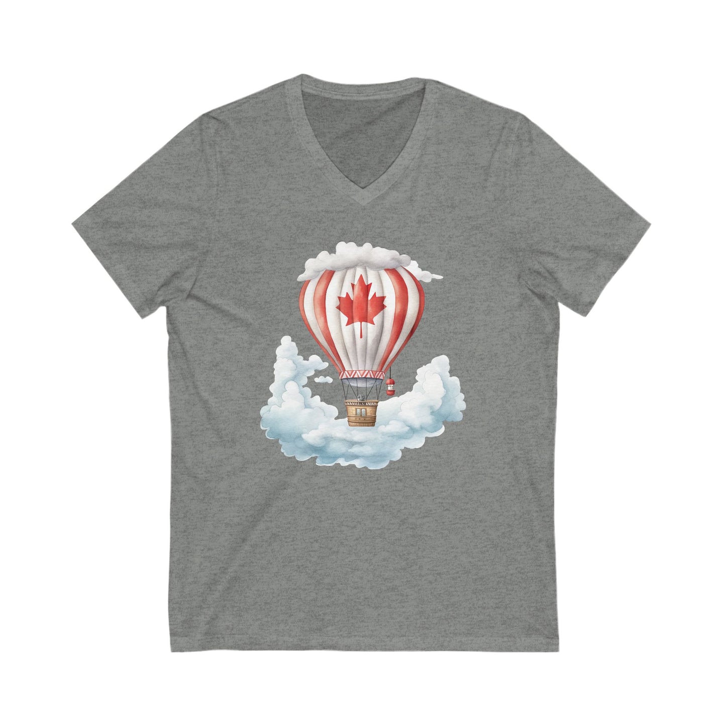 Unisex Jersey Short Sleeve V-Neck Tee