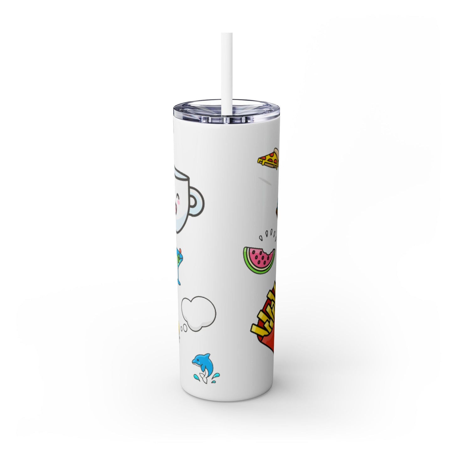 Skinny Tumbler with Straw, 20oz