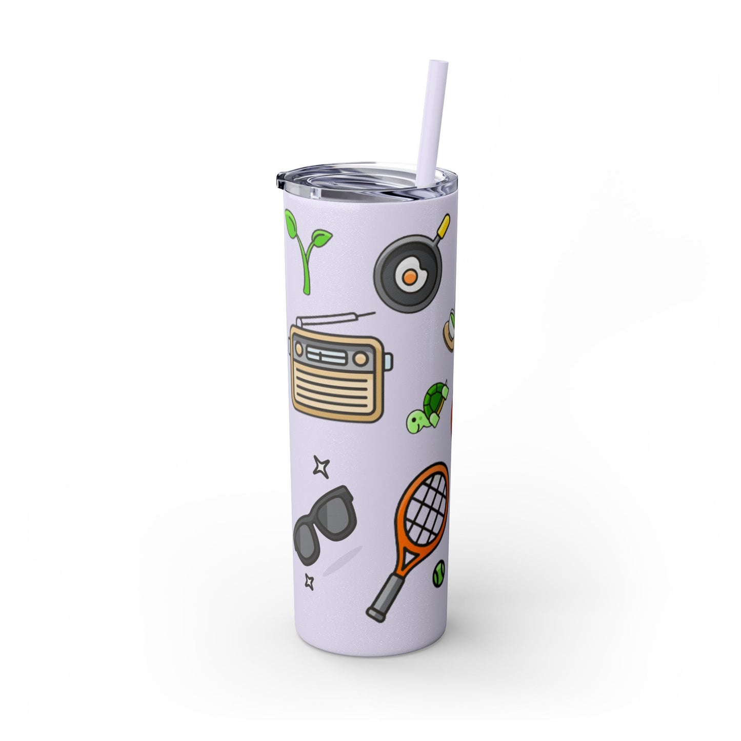 Skinny Tumbler with Straw, 20oz