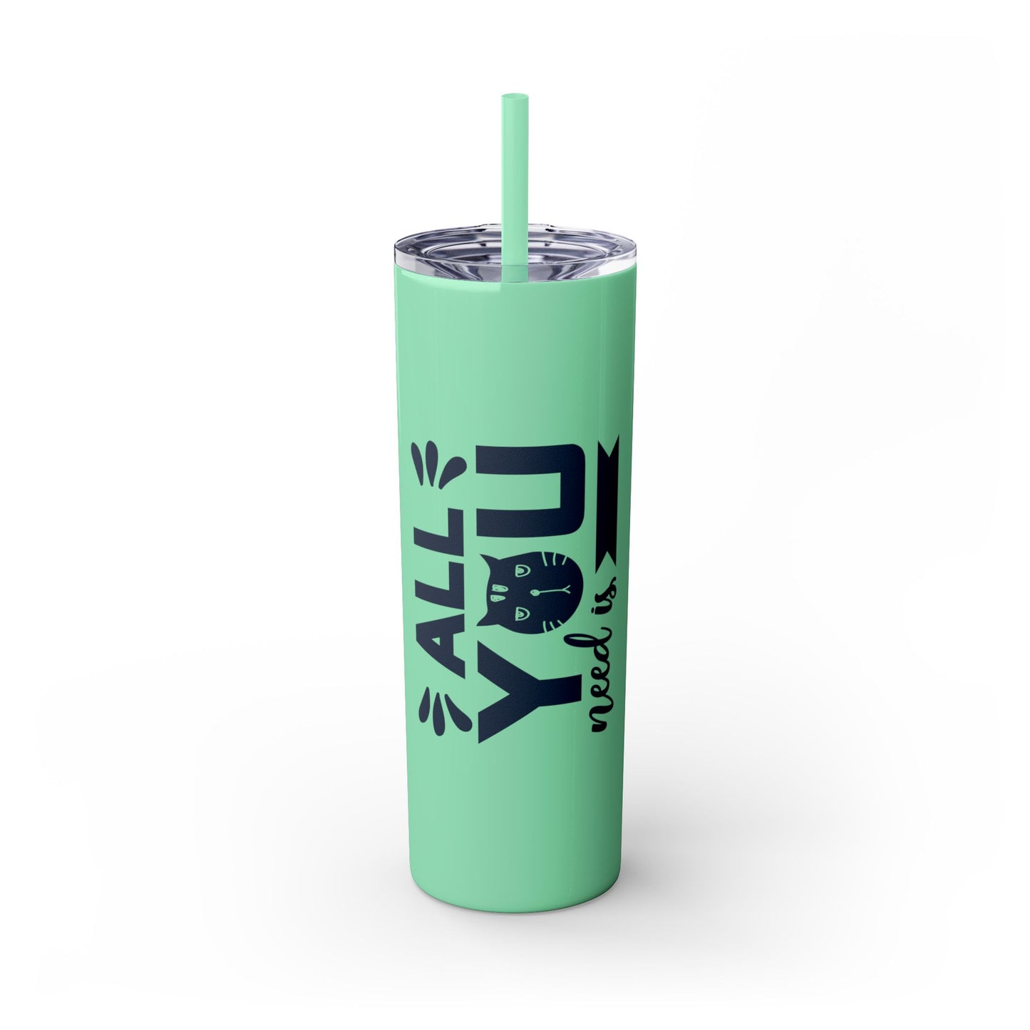 Skinny Tumbler with Straw, 20oz