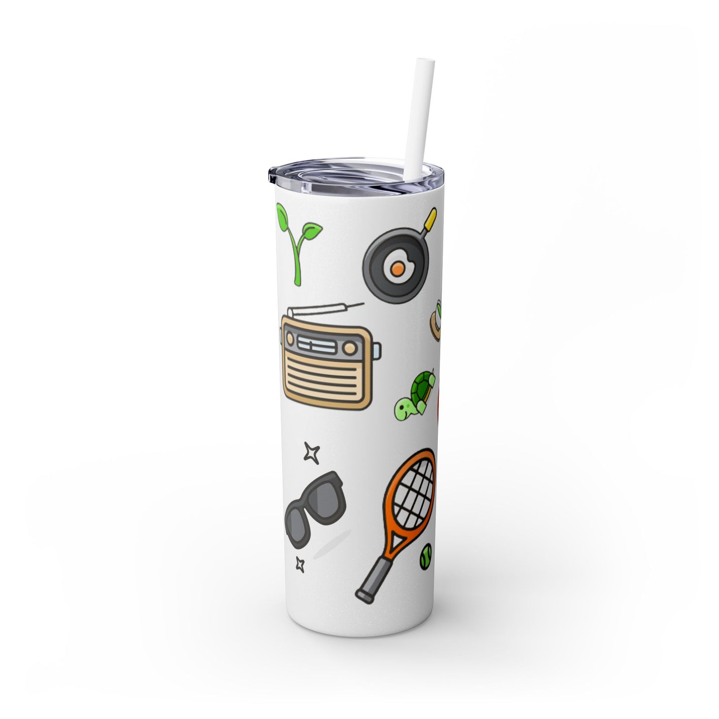 Skinny Tumbler with Straw, 20oz