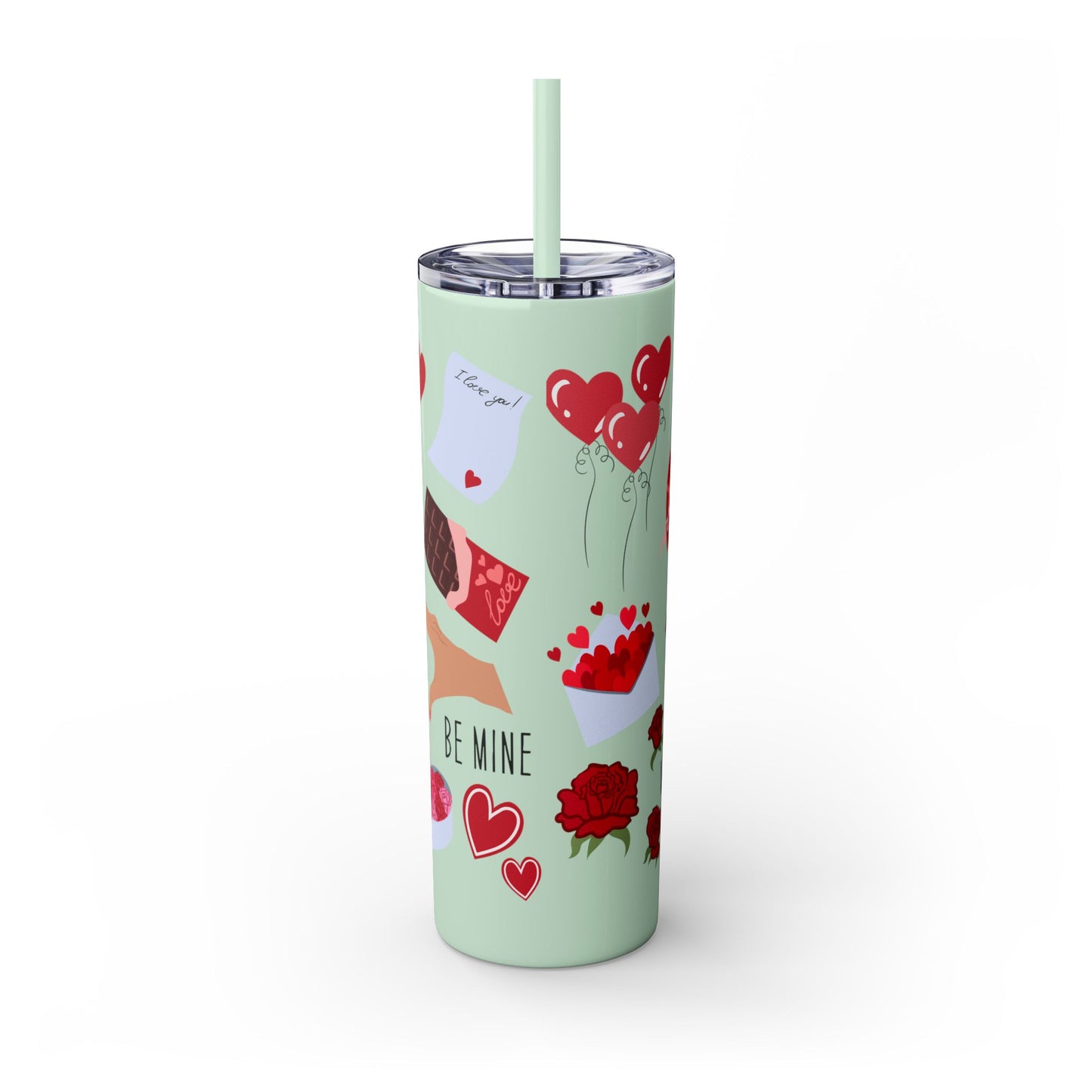Skinny Tumbler with Straw, 20oz