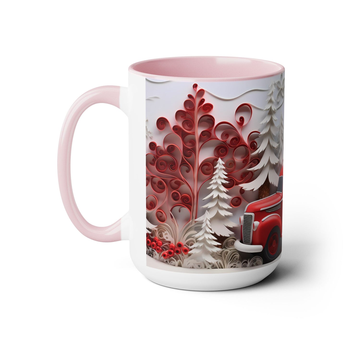 Two-Tone Coffee Mugs, 15oz