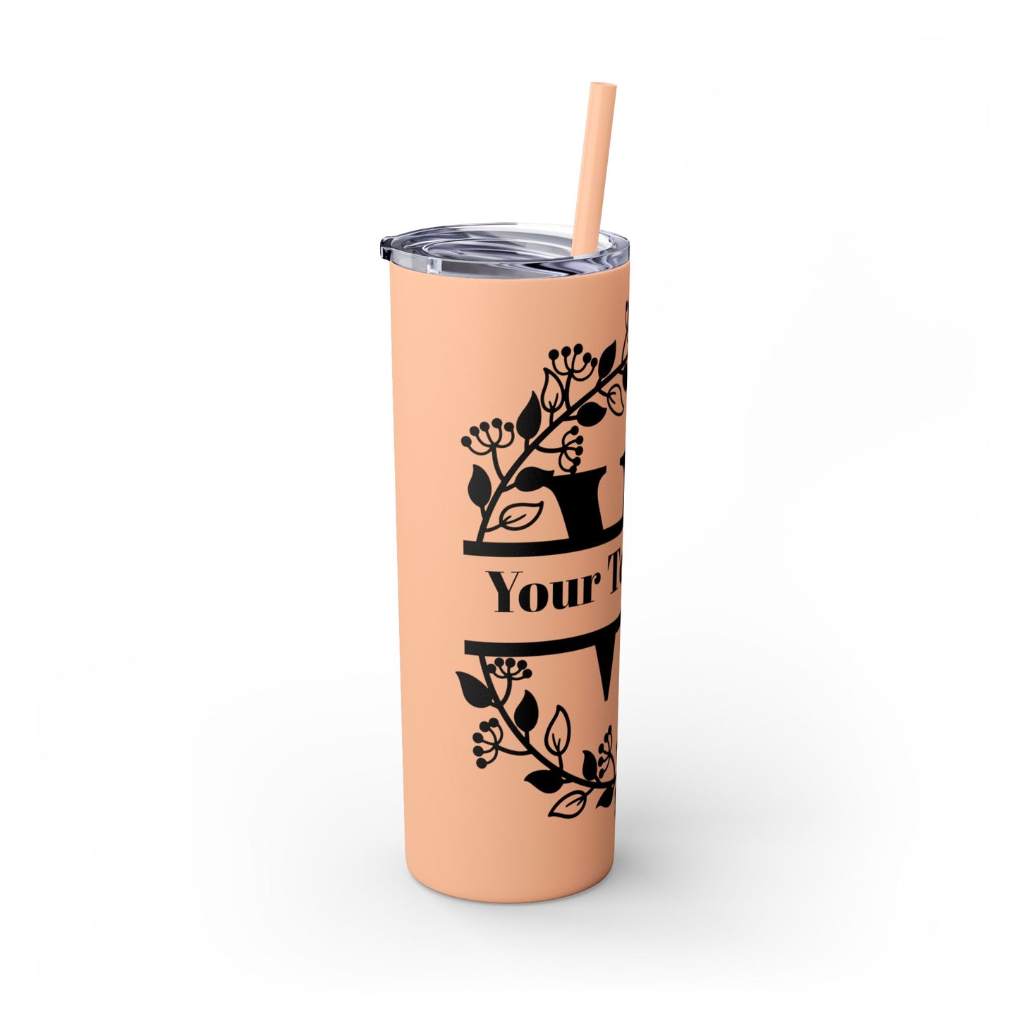 Skinny Tumbler with Straw, 20oz