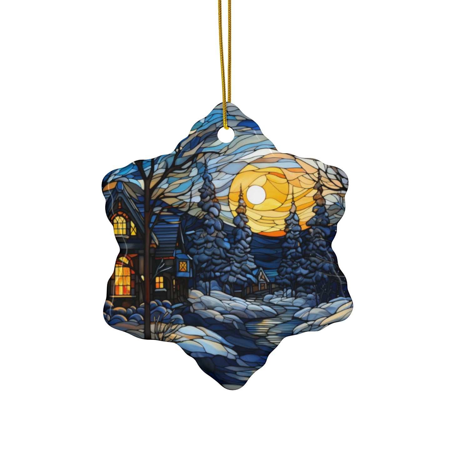 Ceramic Ornament, 4 Shapes