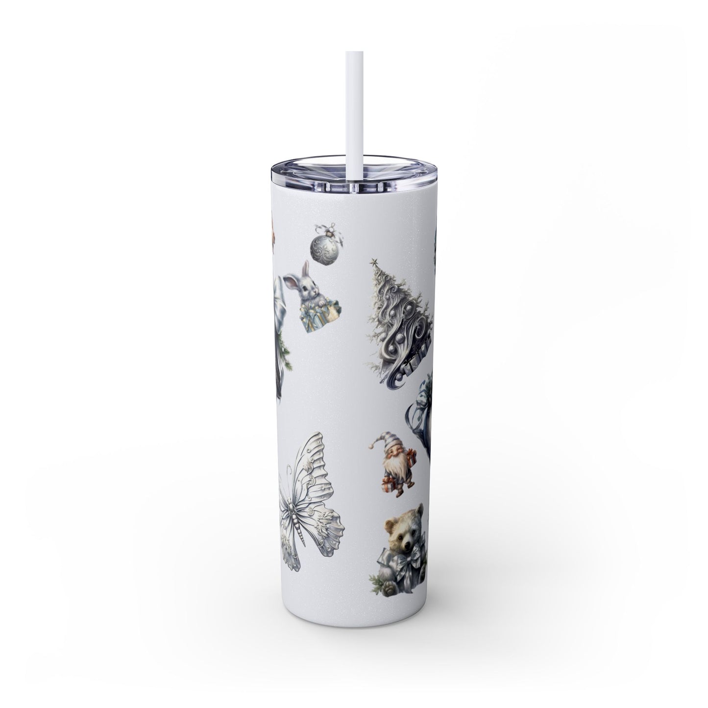Skinny Tumbler with Straw, 20oz