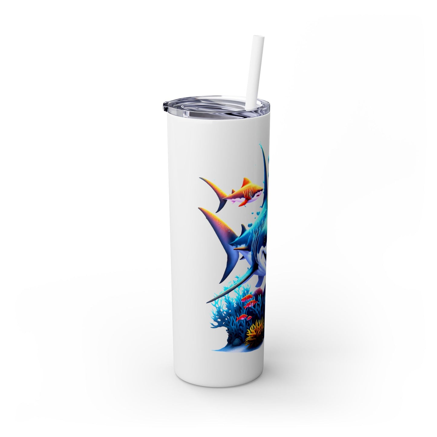 Skinny Tumbler with Straw, 20oz