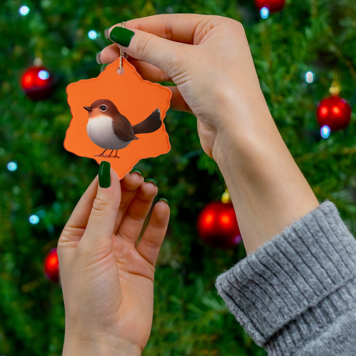 Ceramic Ornament, 4 Shapes