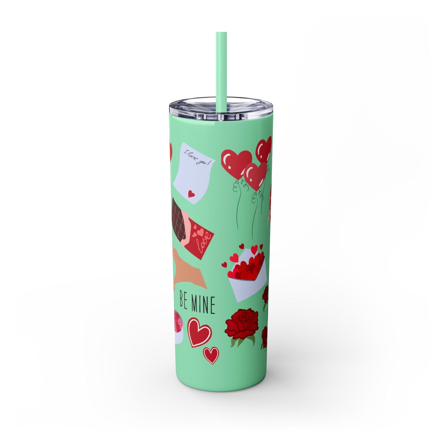Skinny Tumbler with Straw, 20oz