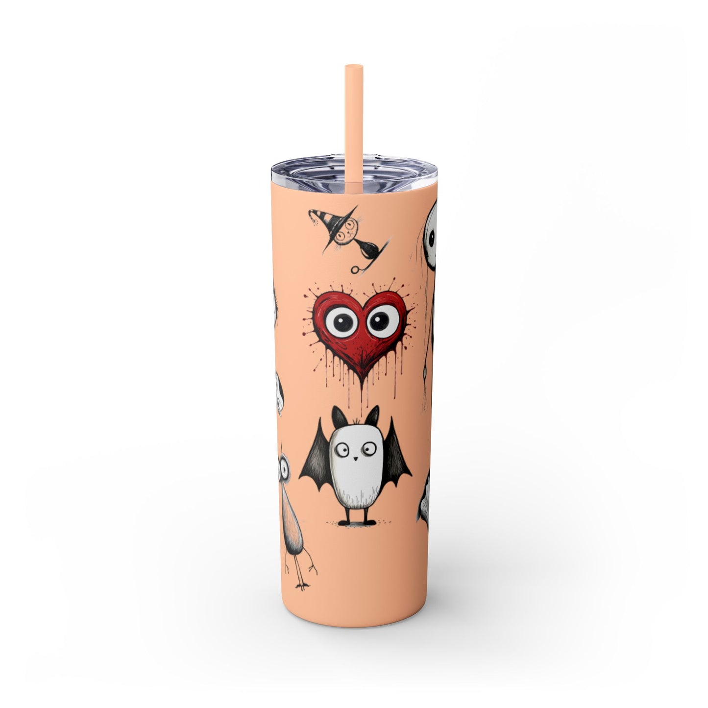 Skinny Tumbler with Straw, 20oz