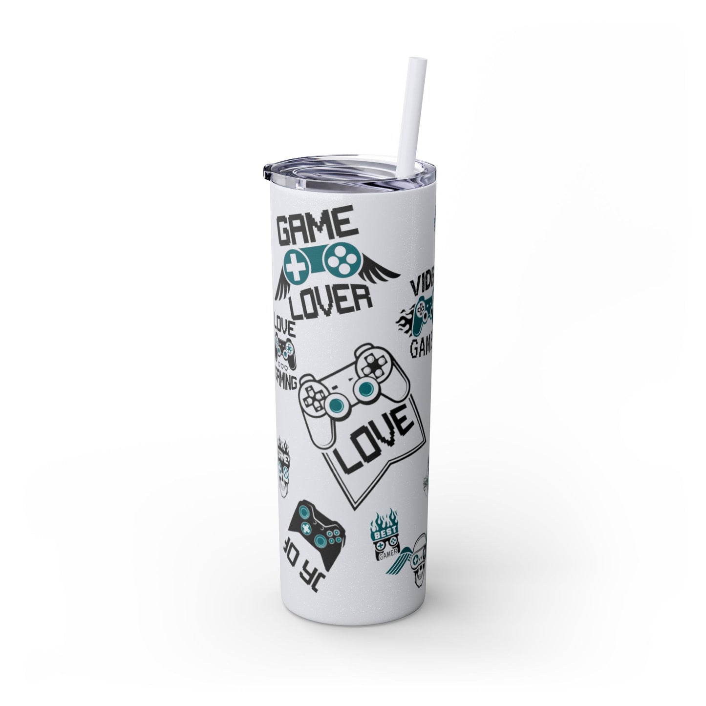 Skinny Tumbler with Straw, 20oz