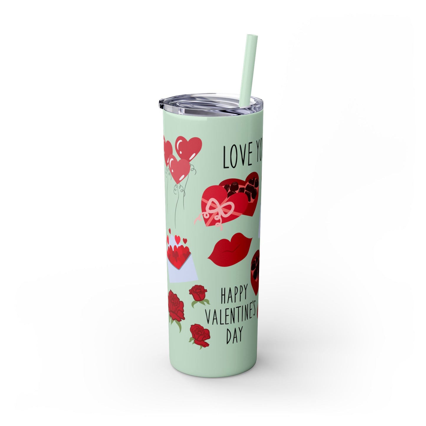 Skinny Tumbler with Straw, 20oz