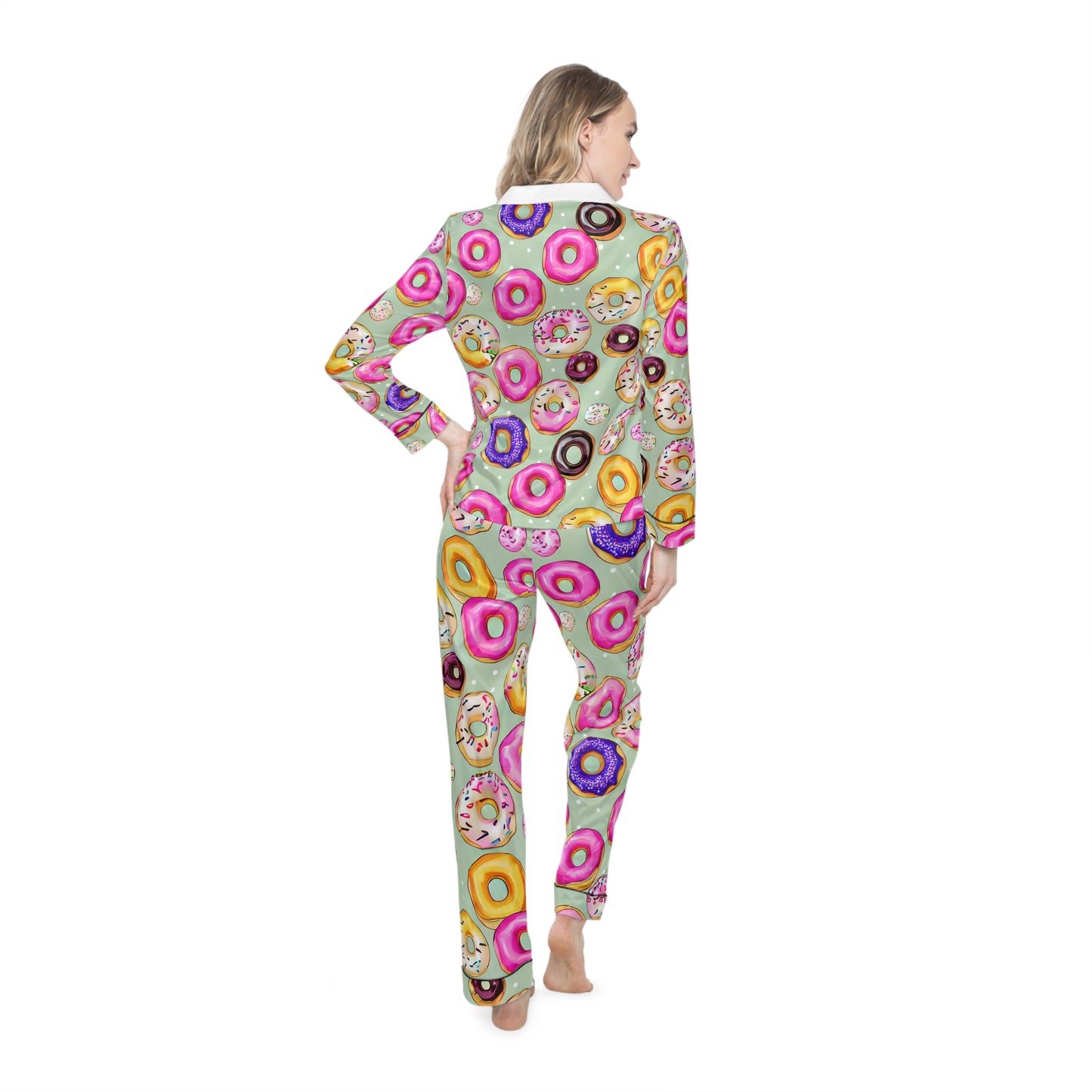 Women's Satin Pajamas (AOP)