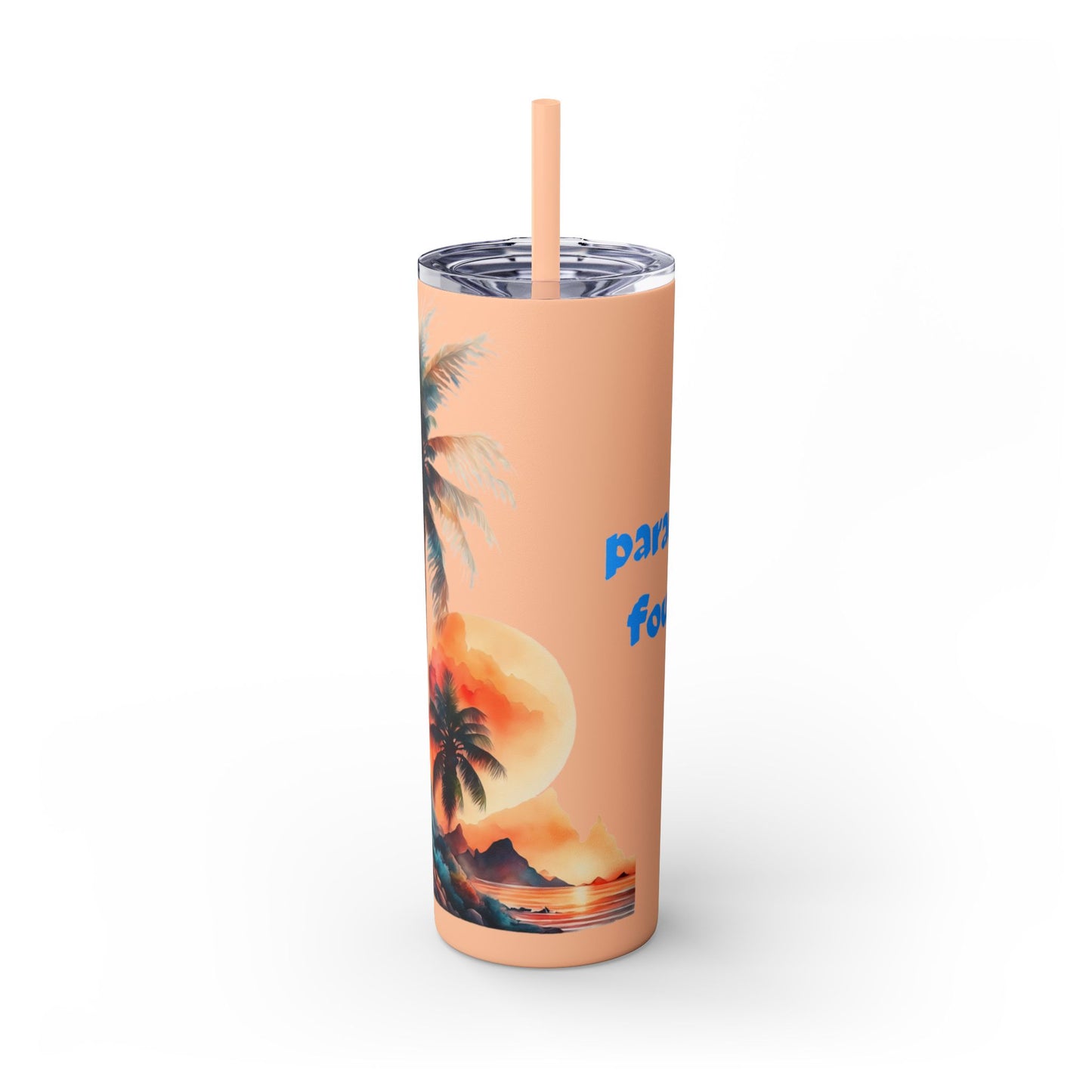 Skinny Tumbler with Straw, 20oz