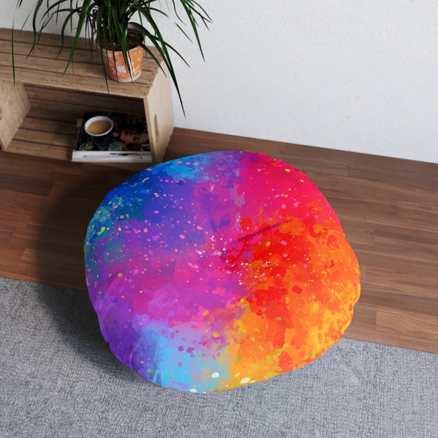 Tufted Floor Pillow, Round