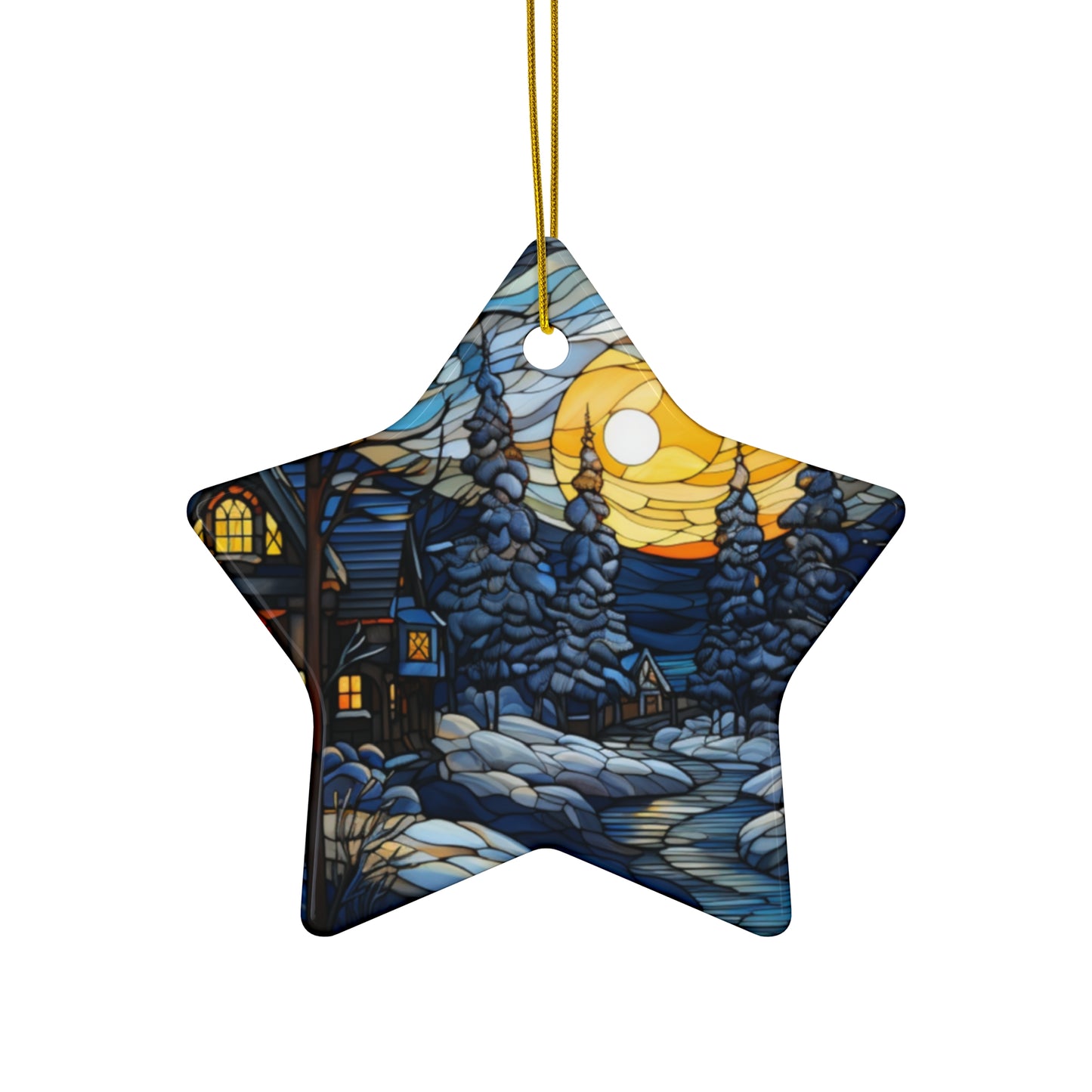 Ceramic Ornament, 4 Shapes