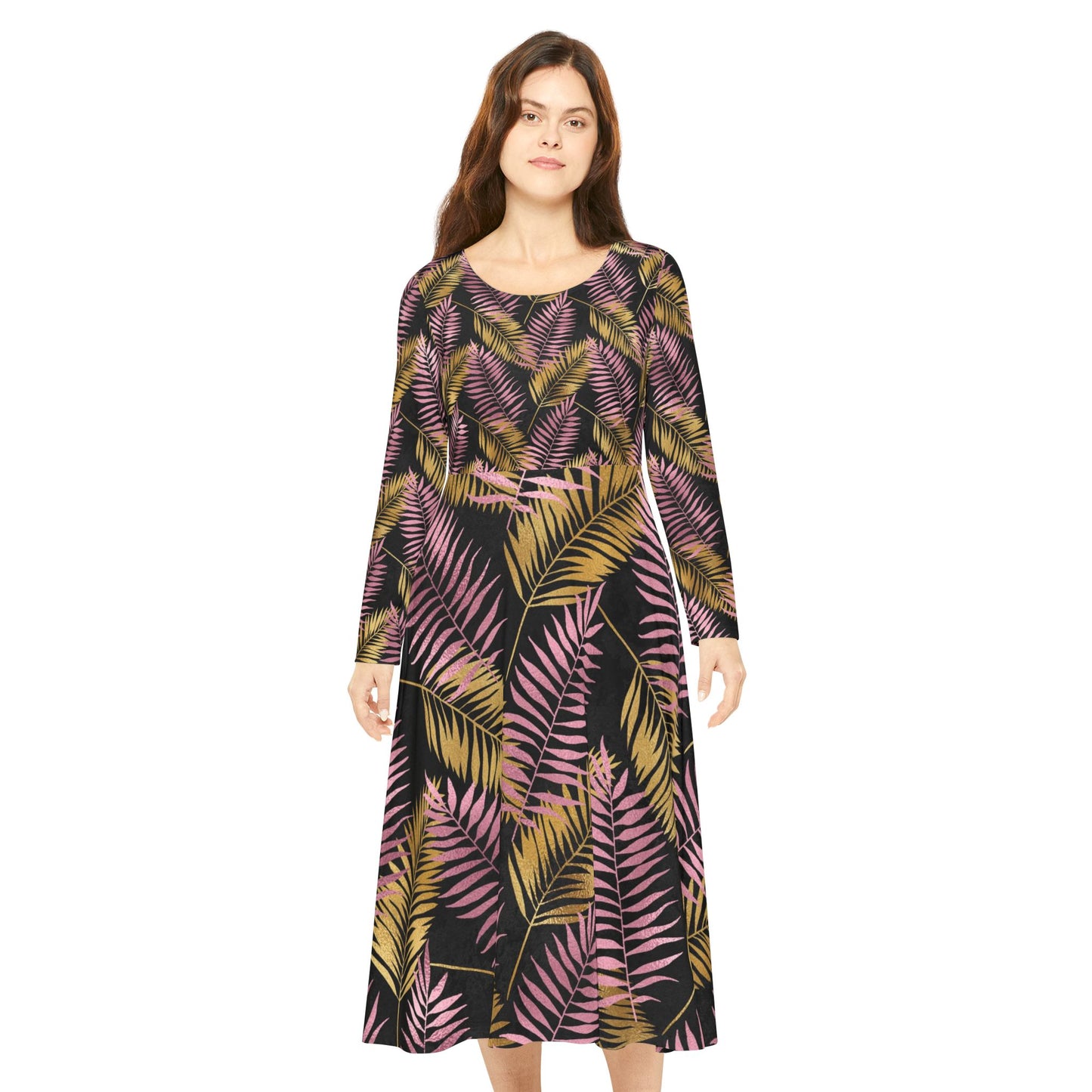 Women's Long Sleeve Dance Dress (AOP)
