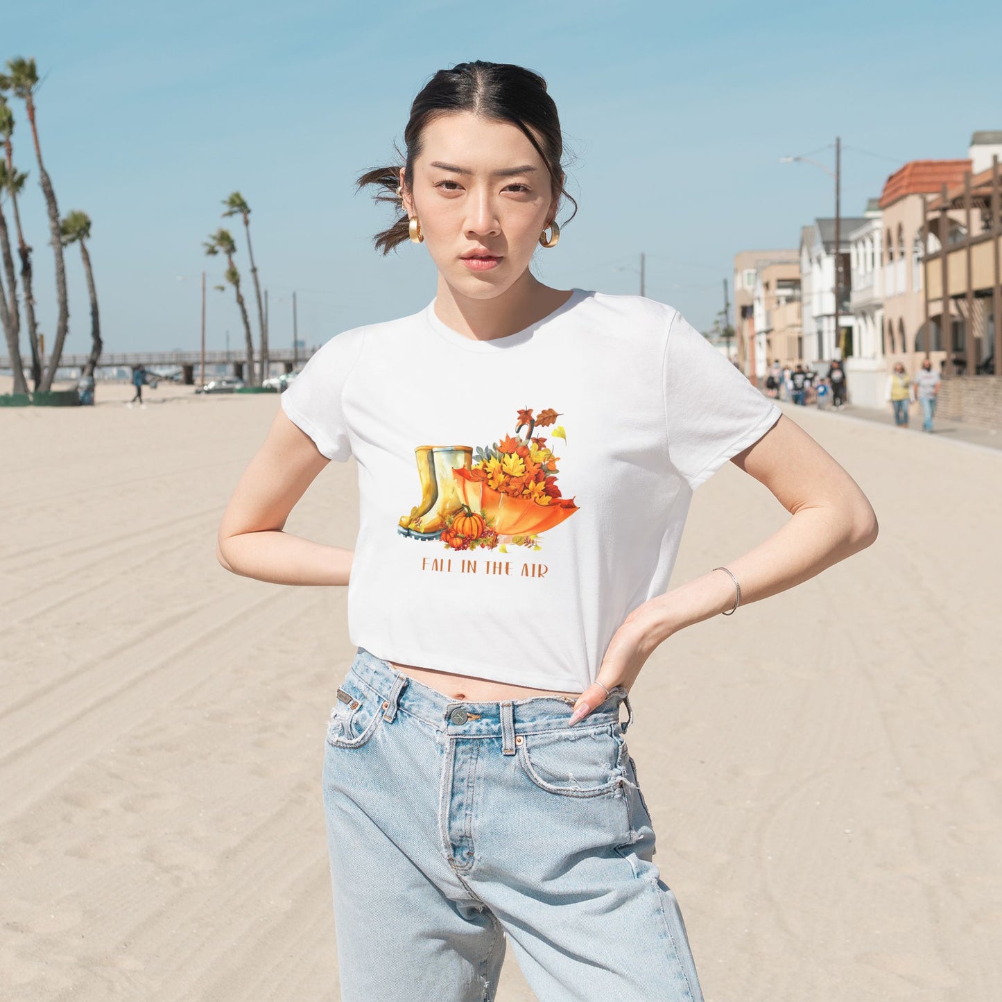 Women's Flowy Cropped Tee