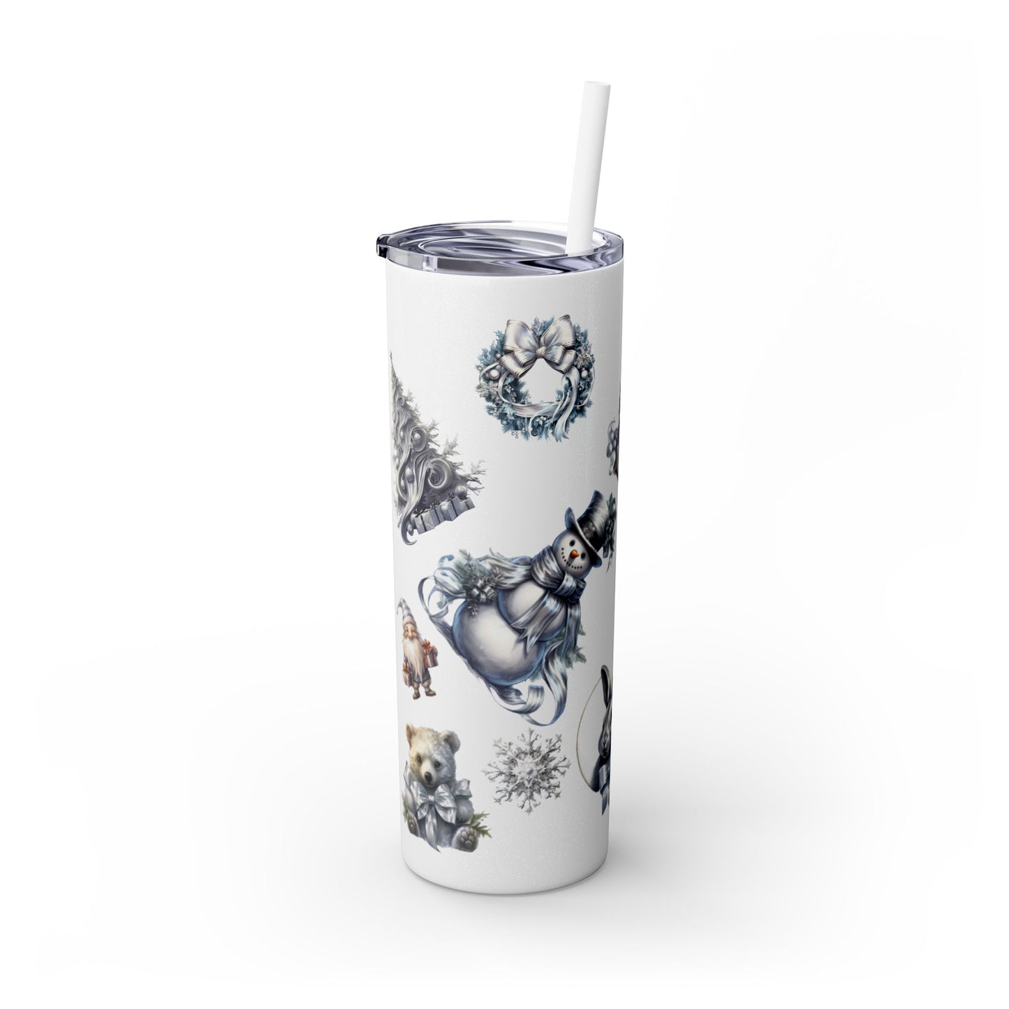 Skinny Tumbler with Straw, 20oz