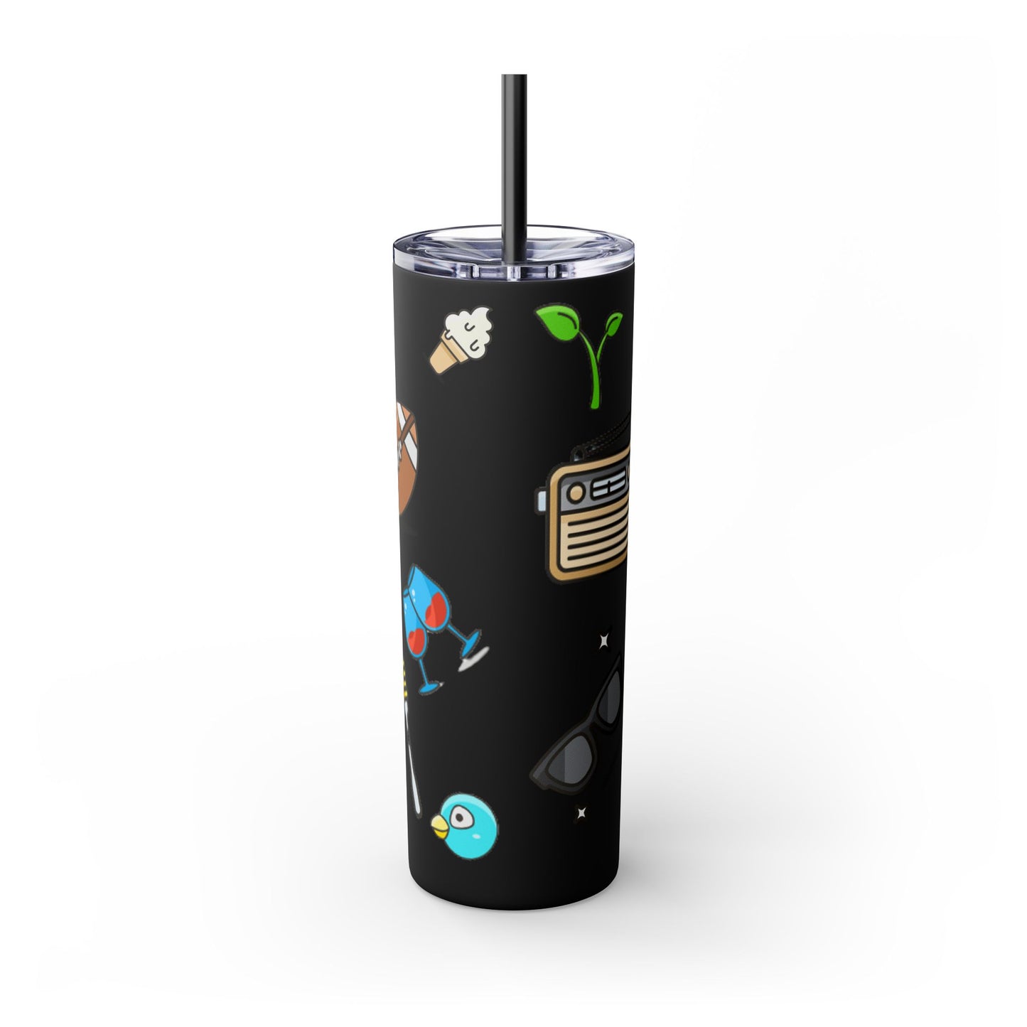 Skinny Tumbler with Straw, 20oz