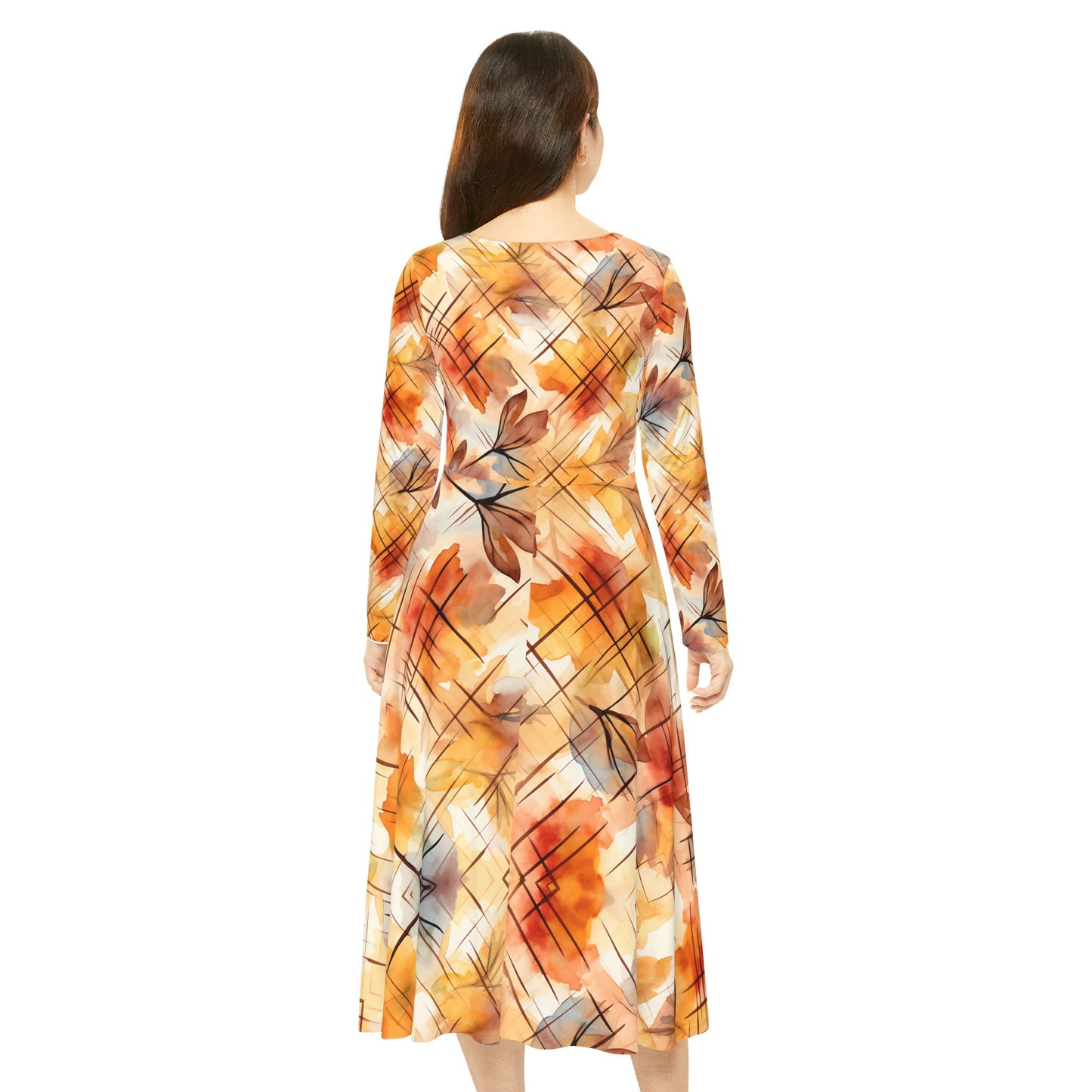 Women's Long Sleeve Dance Dress (AOP)