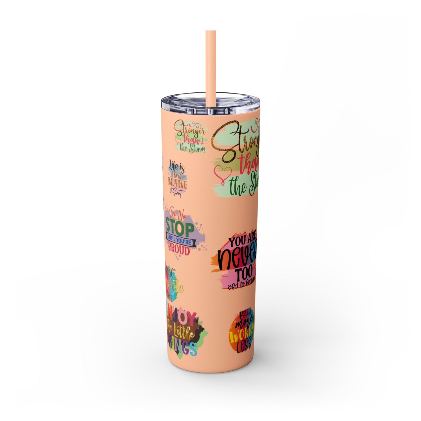Skinny Tumbler with Straw, 20oz