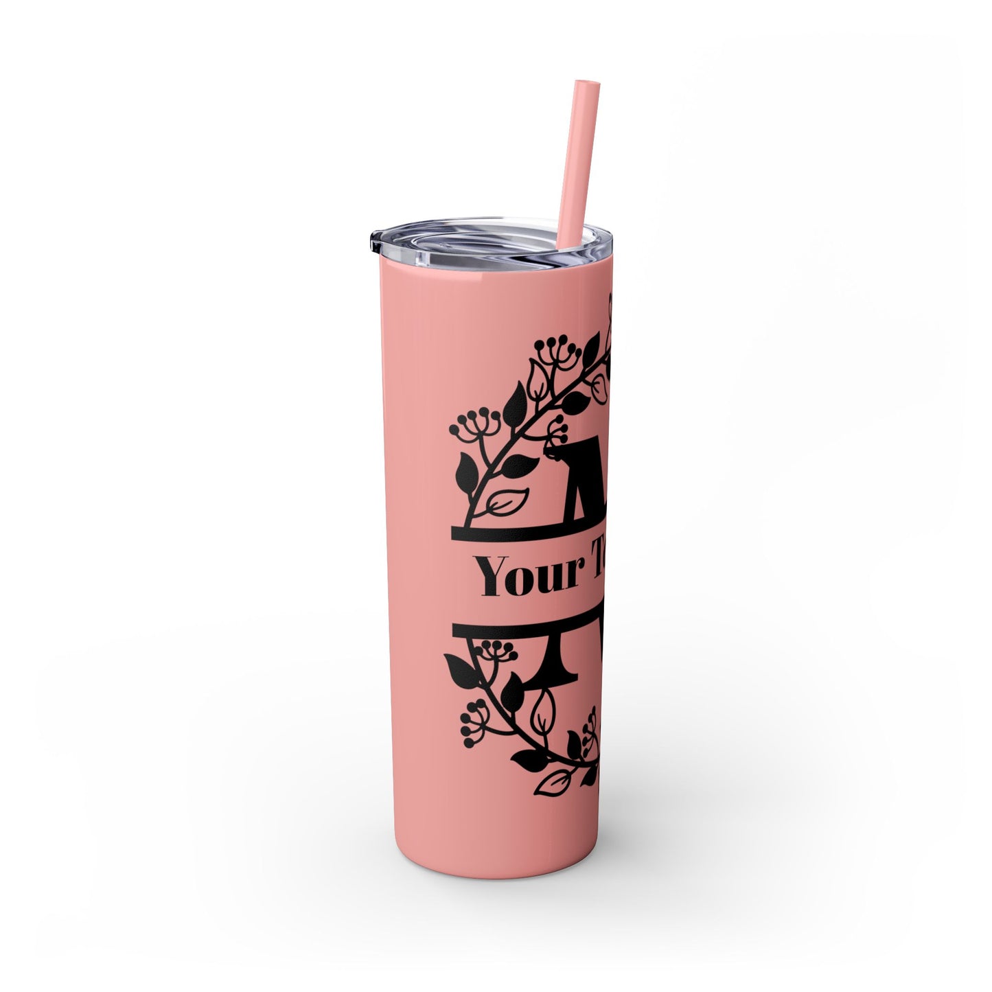 Skinny Tumbler with Straw, 20oz