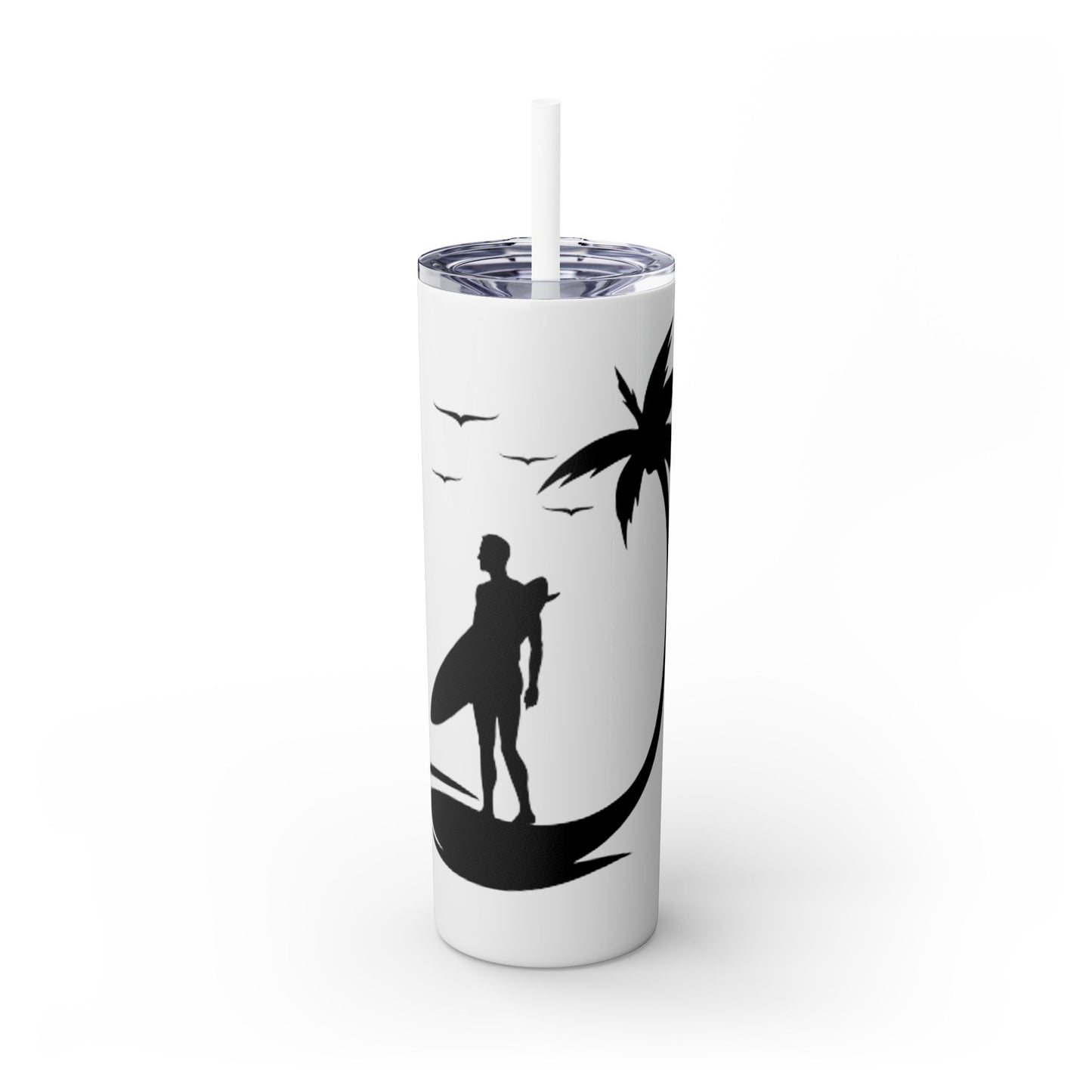 Skinny Tumbler with Straw, 20oz