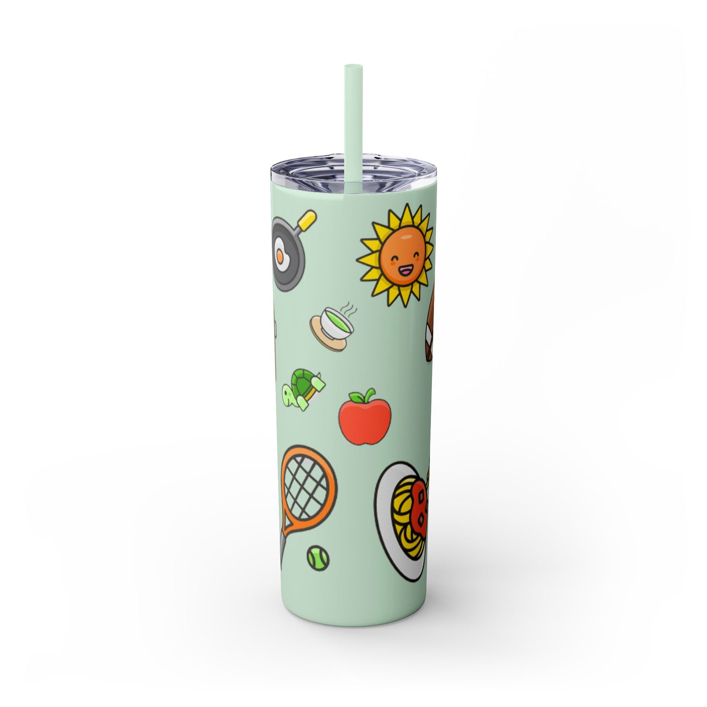 Skinny Tumbler with Straw, 20oz