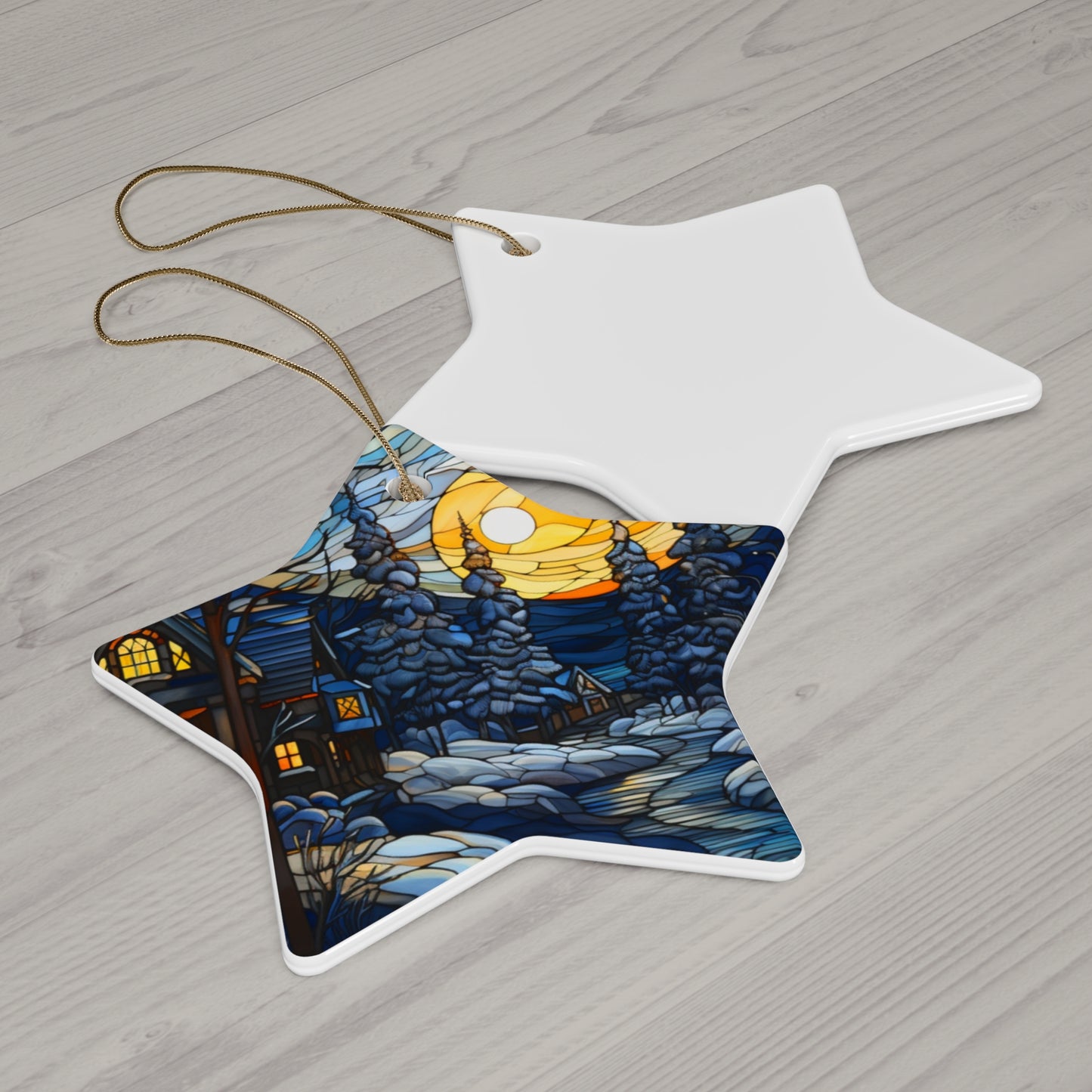 Ceramic Ornament, 4 Shapes