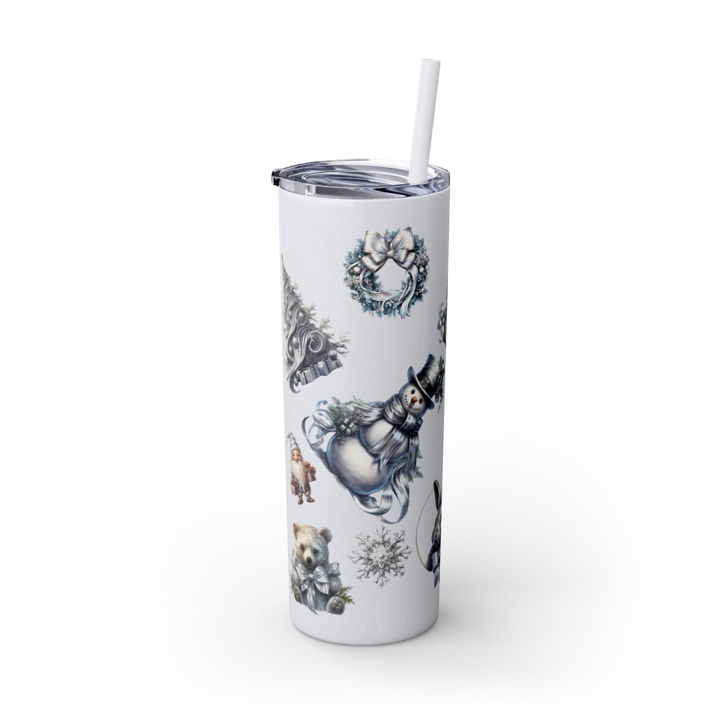 Skinny Tumbler with Straw, 20oz