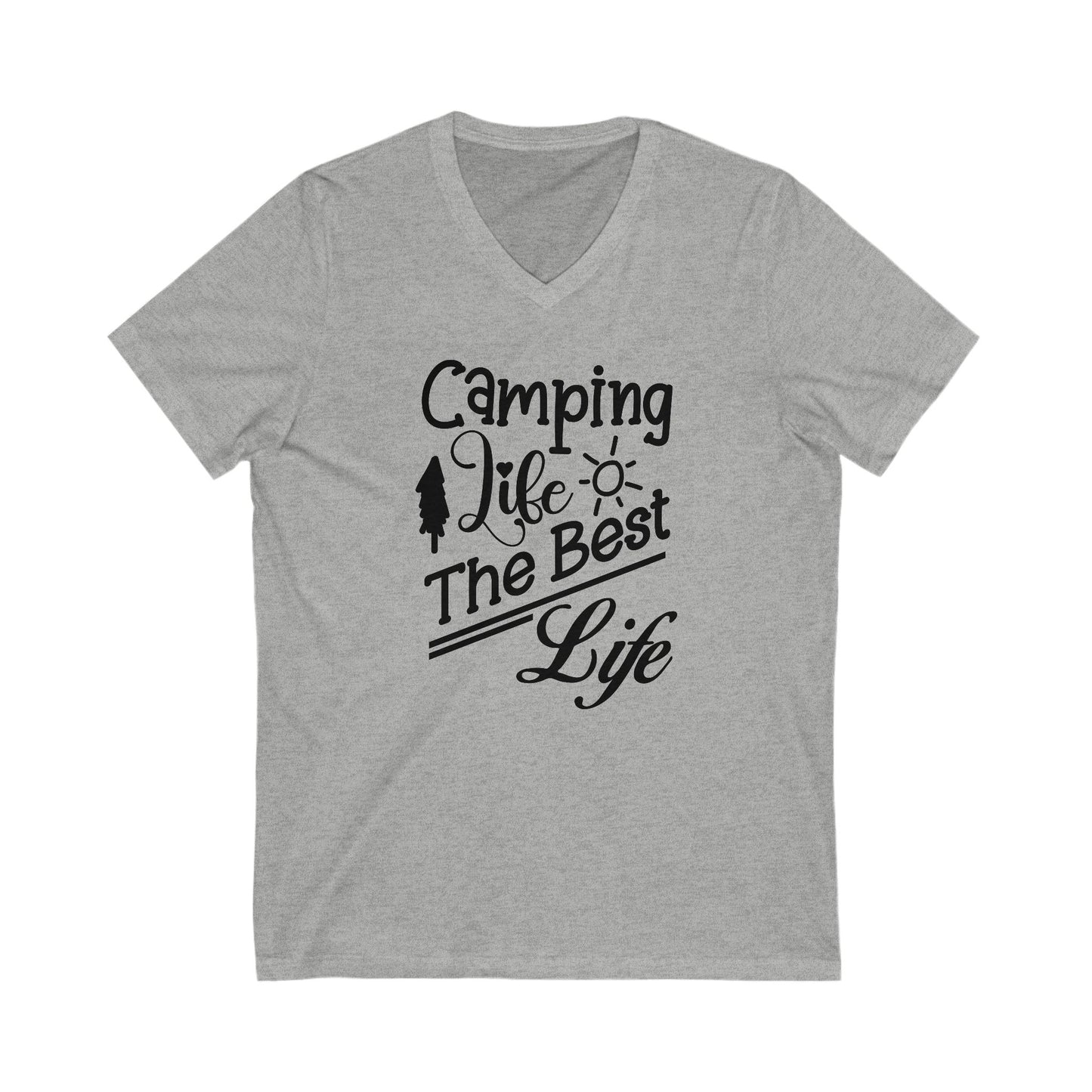 Unisex Jersey Short Sleeve V-Neck Tee