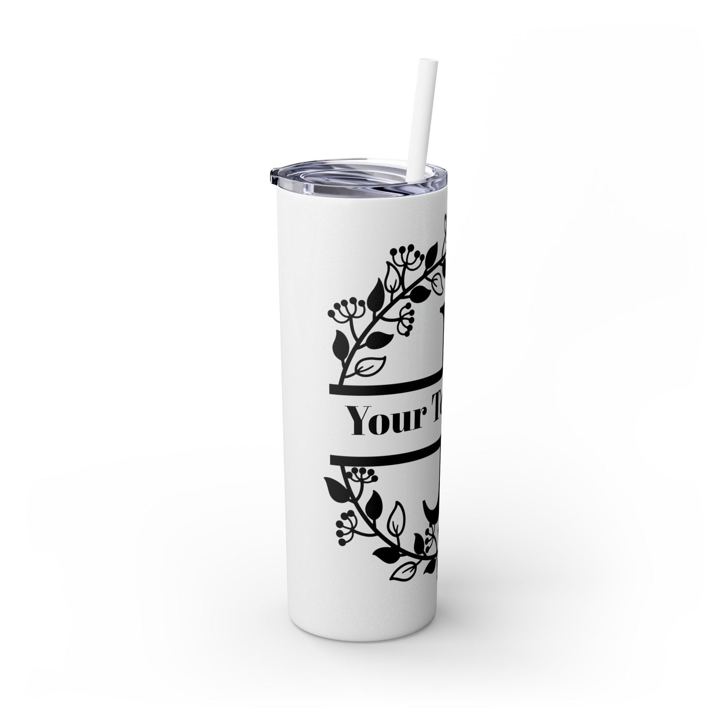 Skinny Tumbler with Straw, 20oz