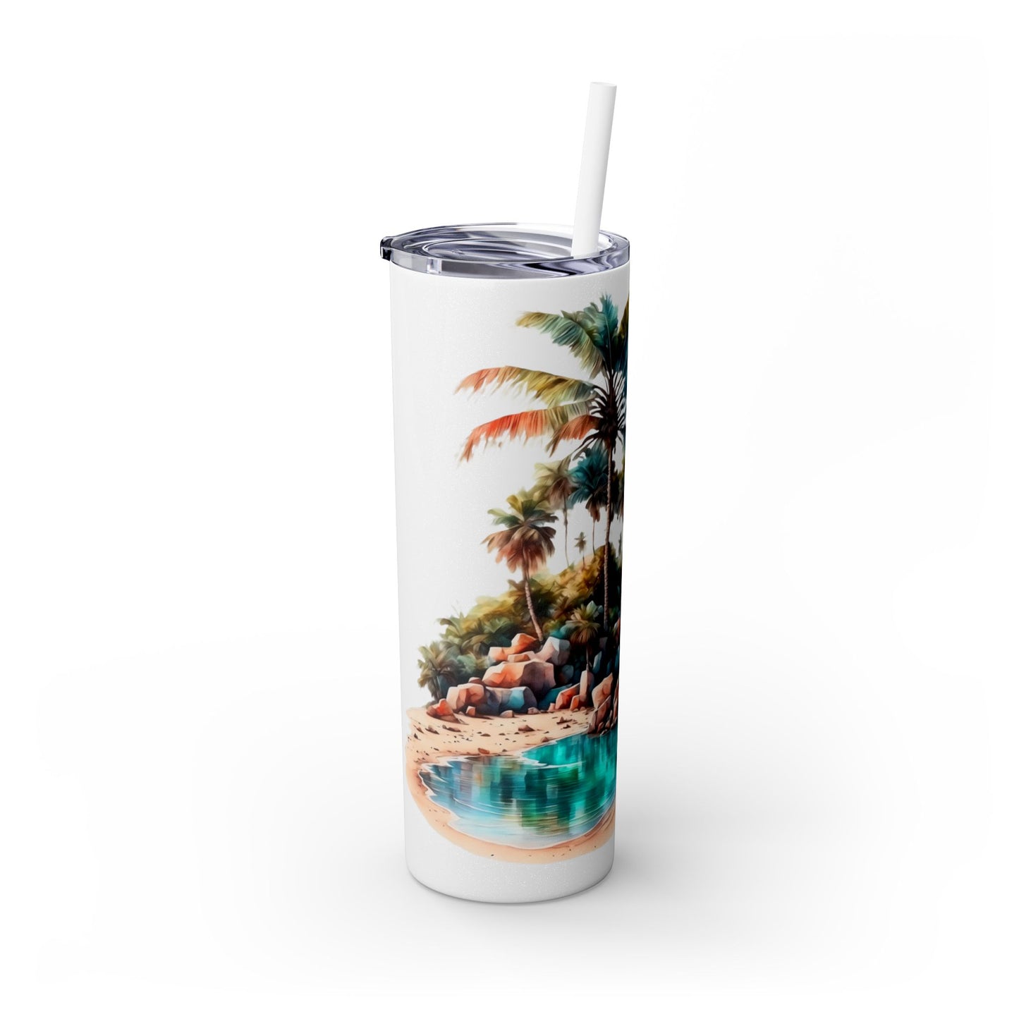 Skinny Tumbler with Straw, 20oz