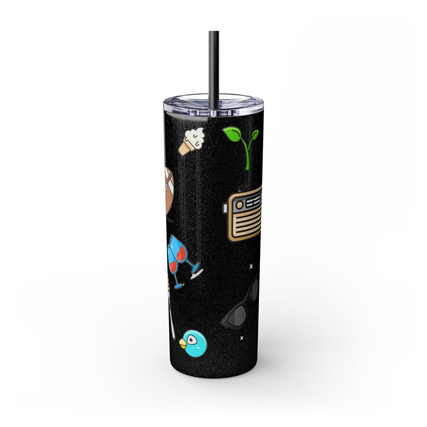 Skinny Tumbler with Straw, 20oz