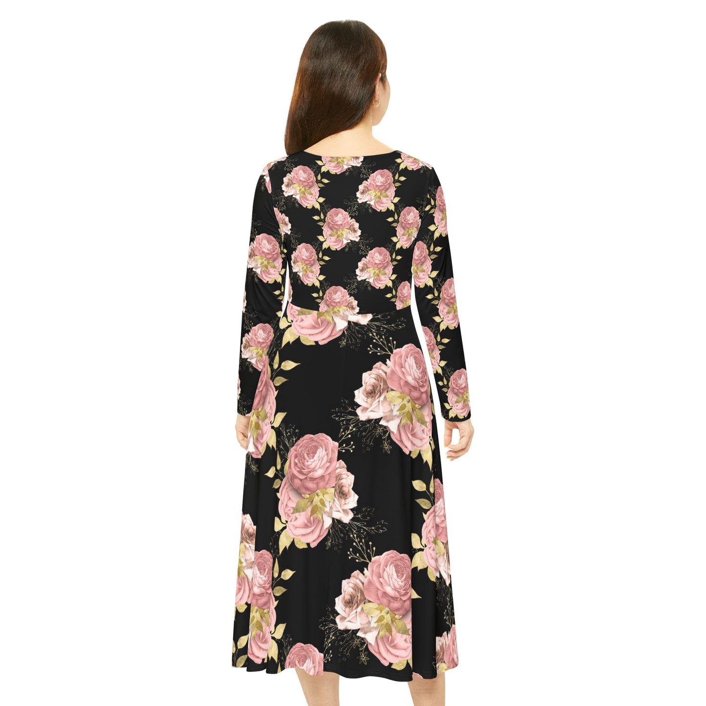 Women's Long Sleeve Dance Dress (AOP)