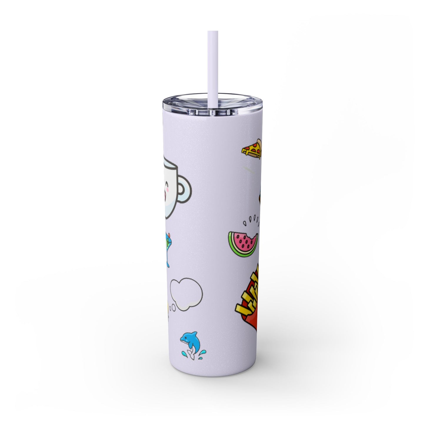 Skinny Tumbler with Straw, 20oz