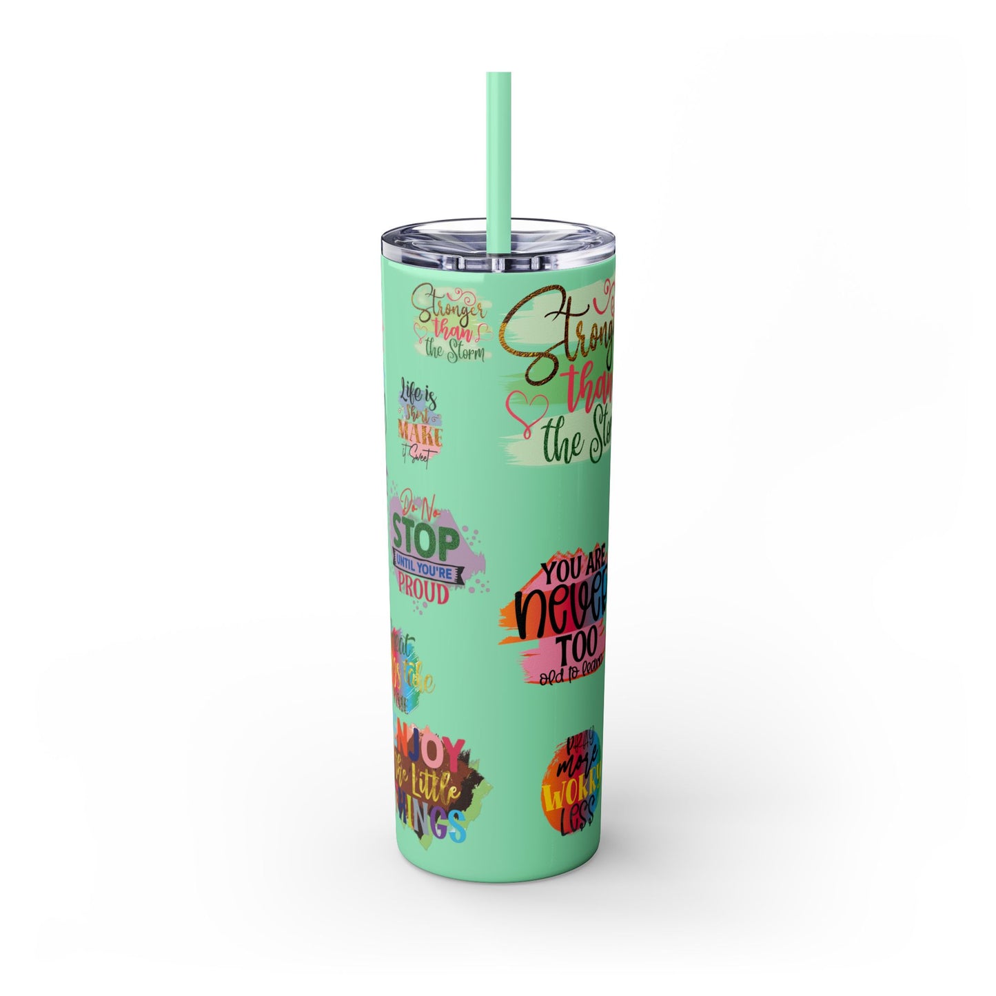 Skinny Tumbler with Straw, 20oz