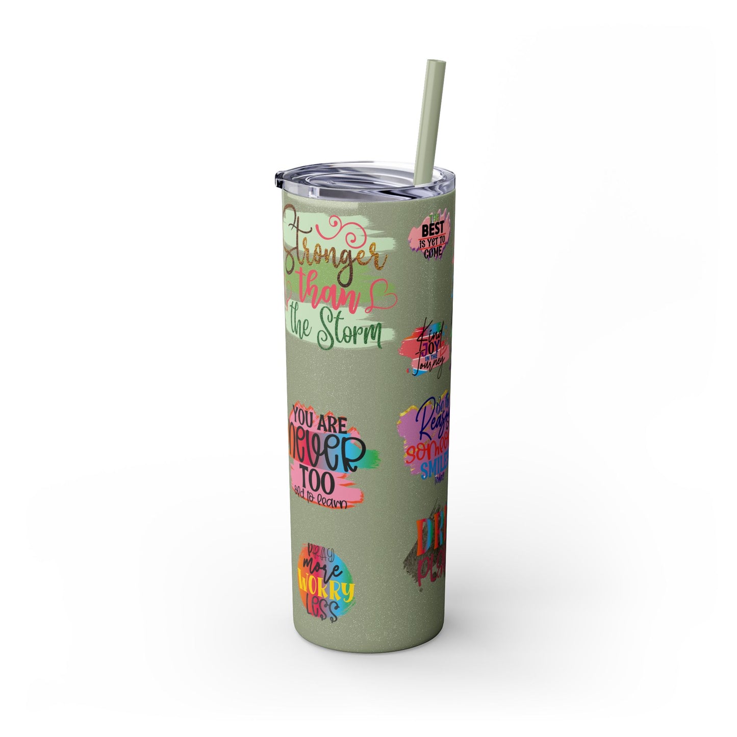 Skinny Tumbler with Straw, 20oz