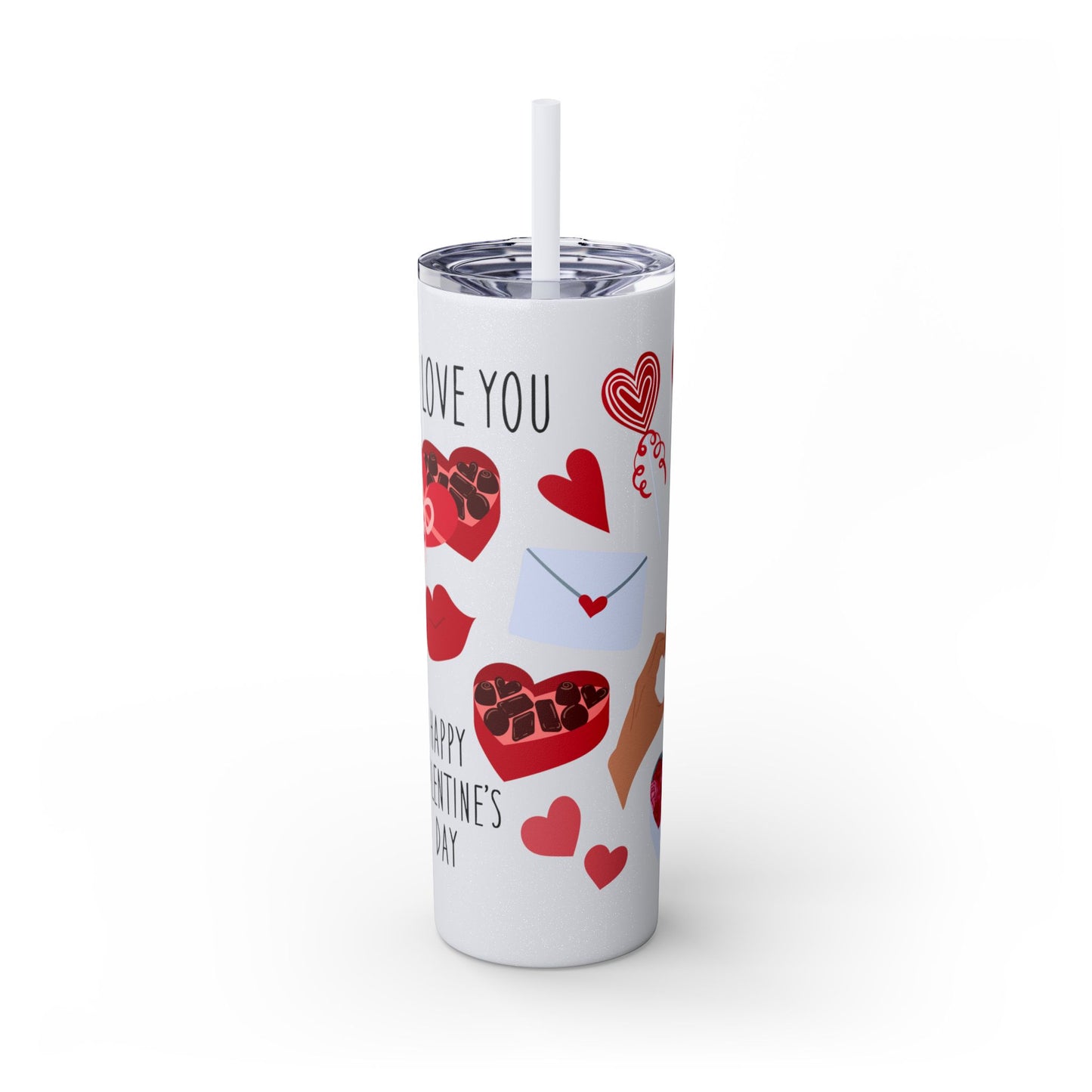 Skinny Tumbler with Straw, 20oz
