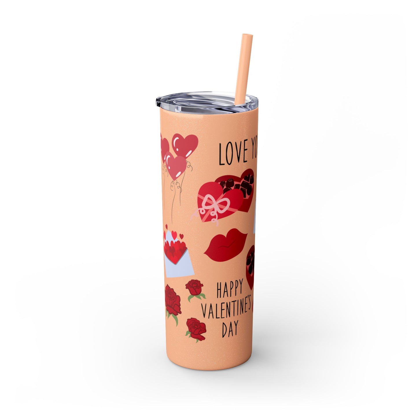 Skinny Tumbler with Straw, 20oz