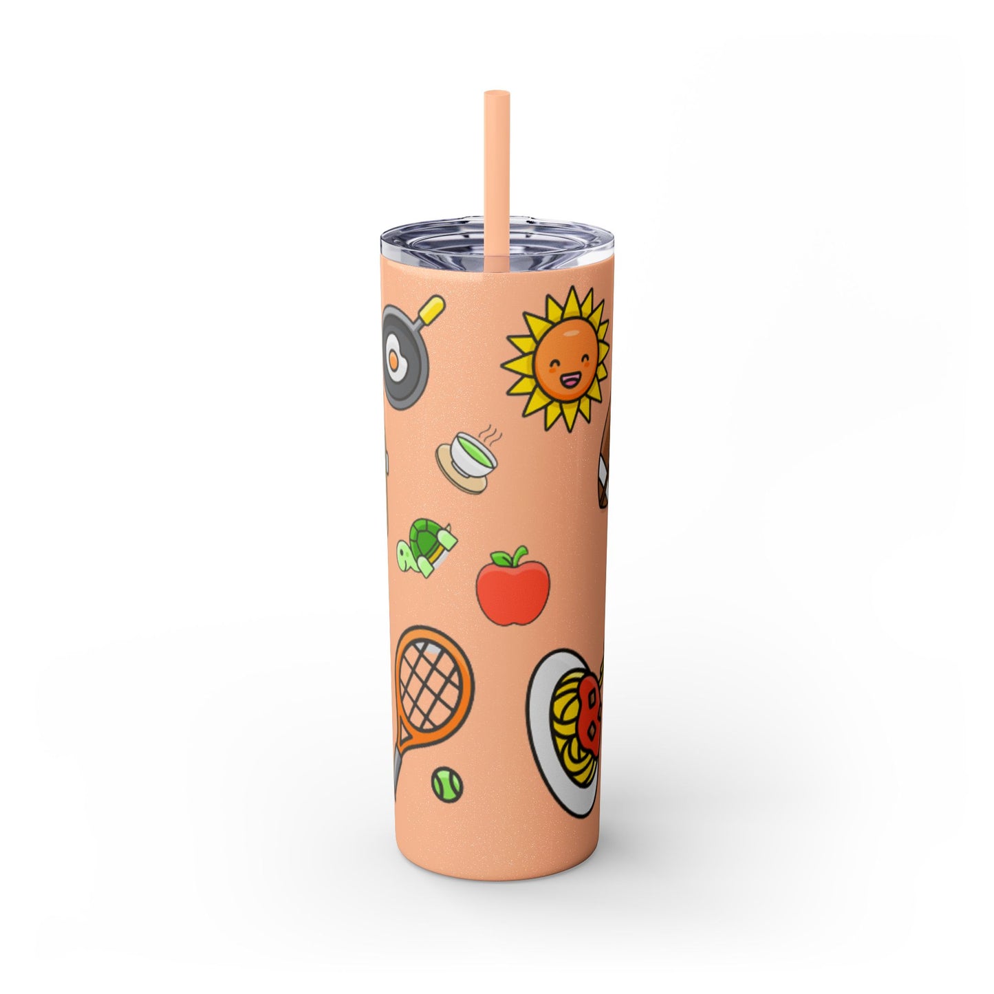 Skinny Tumbler with Straw, 20oz